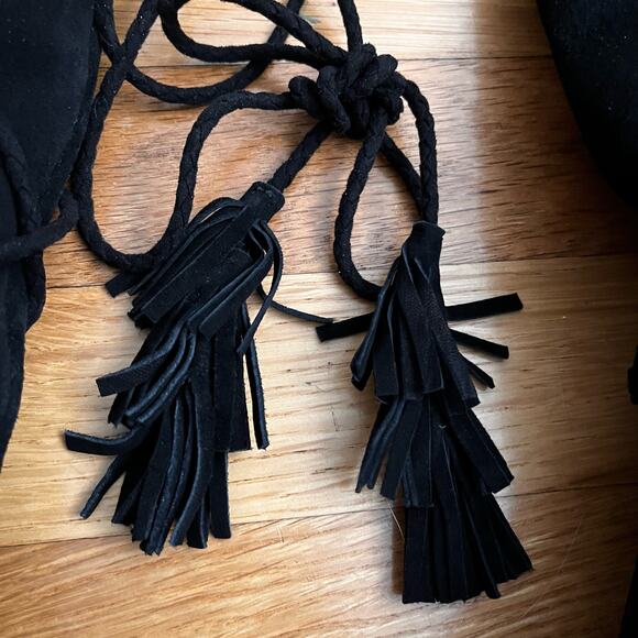 Joie Suede Sherpa-Lined Knee High Wedge Boots - Size 37 (ESTIMATED) - Picture 5 of 10